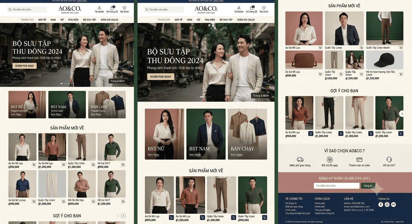 Website Thương Mại Điện Tử Thời Trang