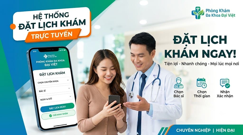 Hệ thống đặt lịch khám trực tuyến cho phòng khám đa khoa